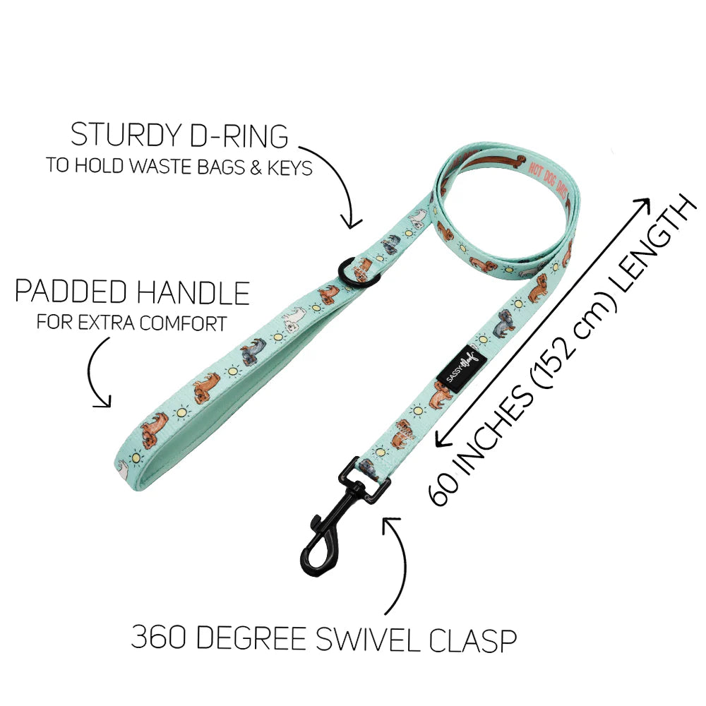 DOG LEASH - HOT DOG DAYS