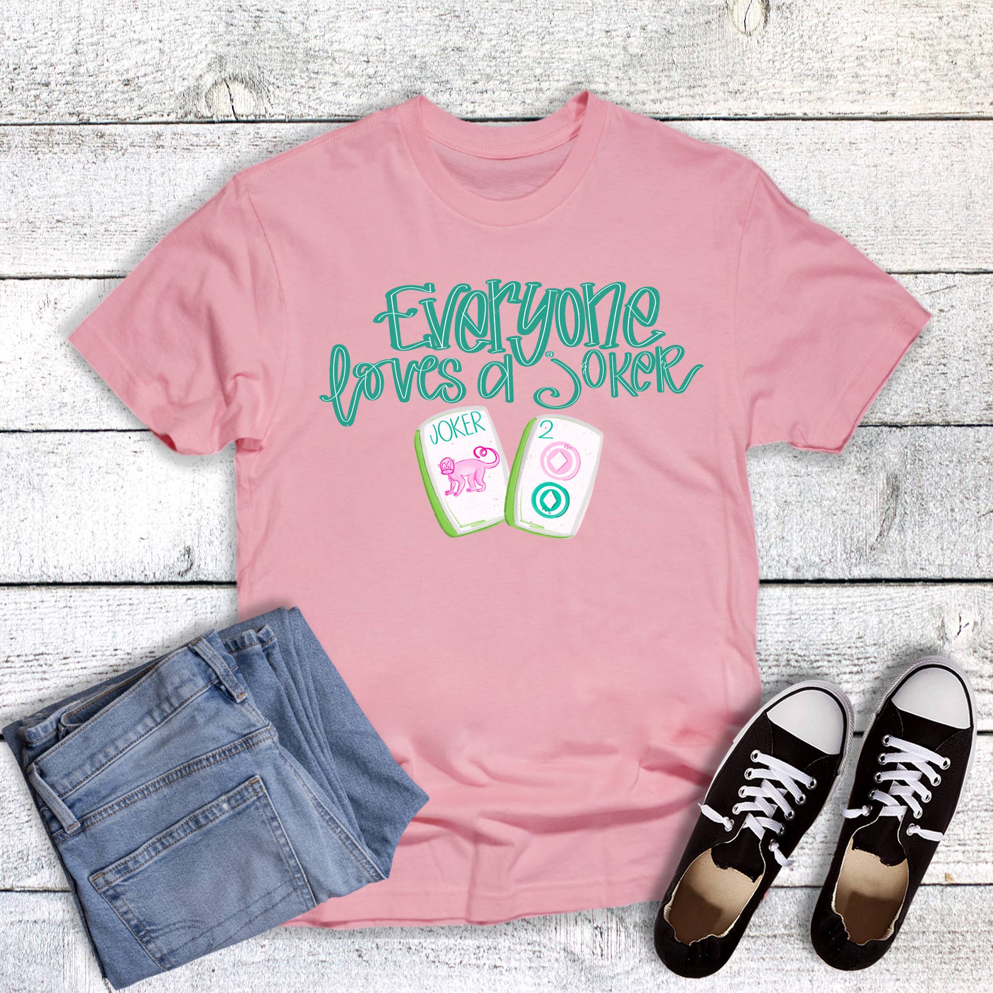 Mahjong Everyone Loves a Joker Graphic Tee
