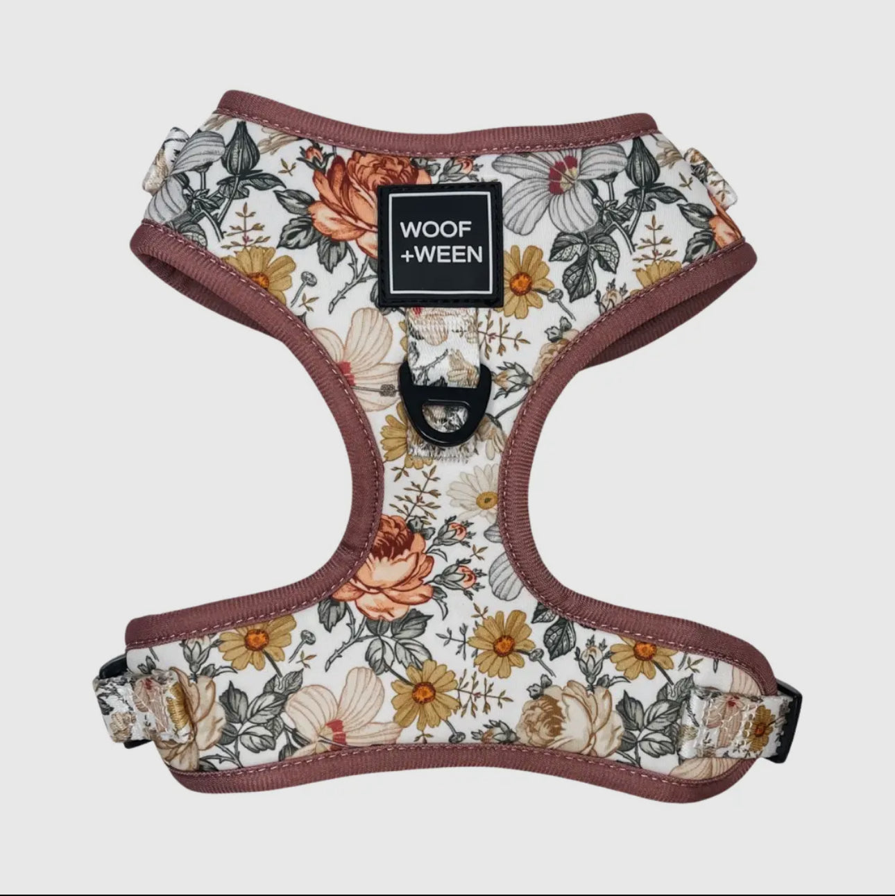 DOG ADJUSTABLE HARNESS - FLOWER FIELDS