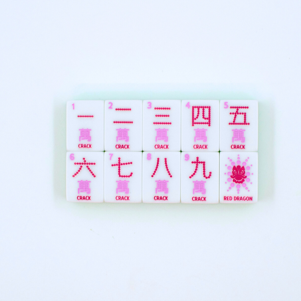 Crystal Confetti Lemon-Lime | Mahjong with a Sprinkle of Color and Joy | 1.25" x 0.9" x 0.7"