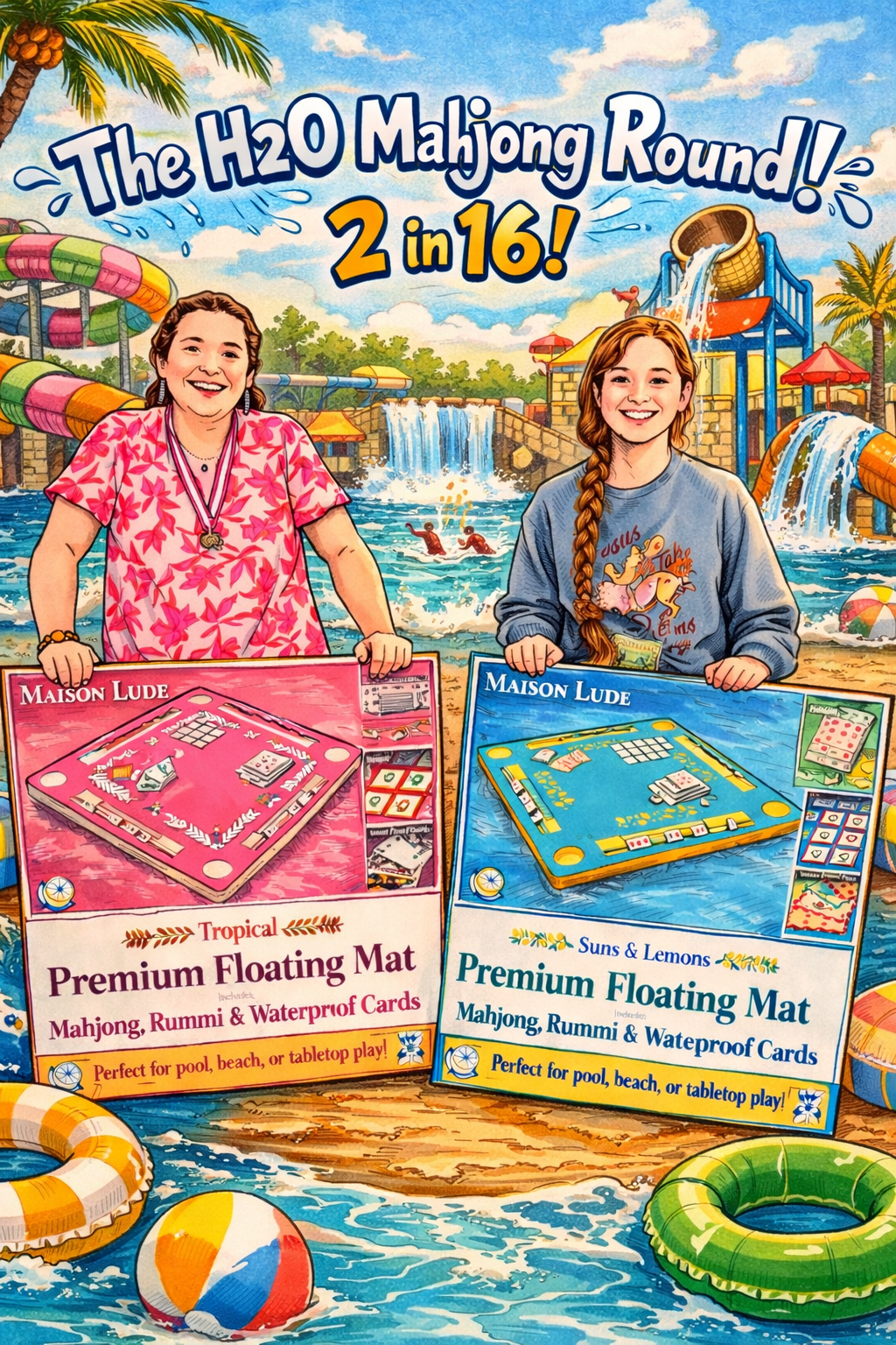 The H2O Mahjong Round 1! 2 in 16- TWO stunning mahjong prize packages!