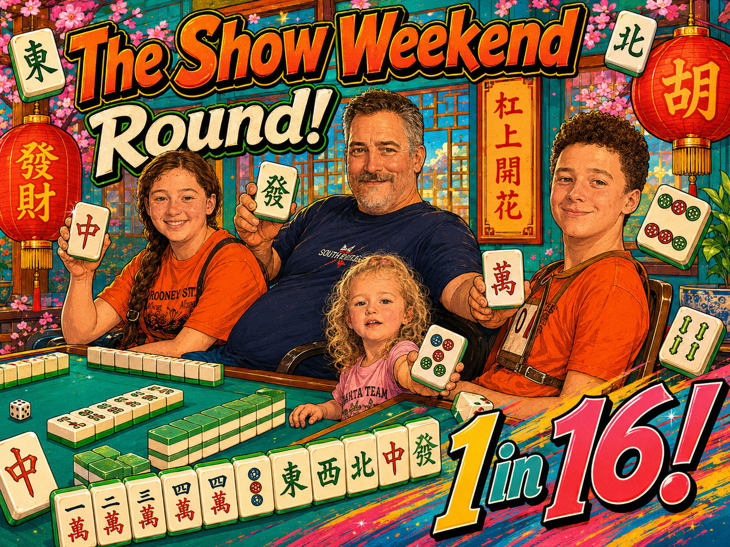 The Show Weekend Round! 16 chances- One stunning mahjong set!