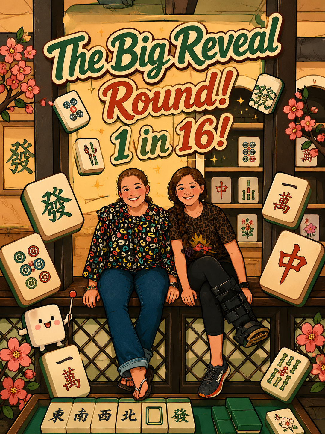 The Big Reveal Round! 16 chances- One stunning mahjong set!