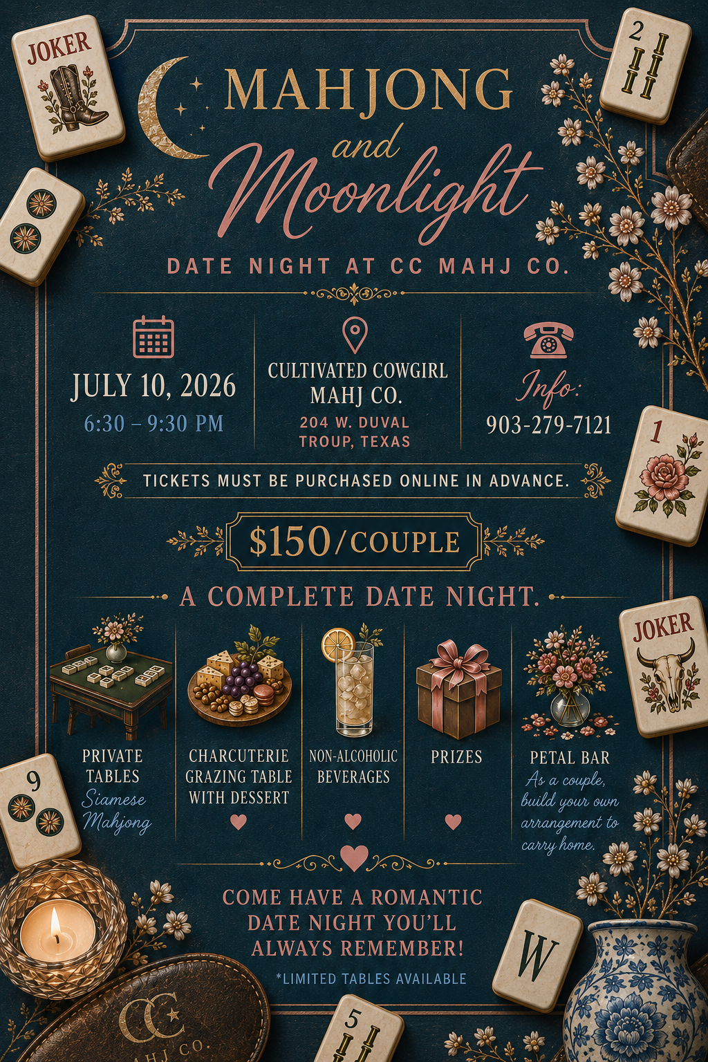 Mahjong and Moonlight: Date Night at CC Mahj Co.