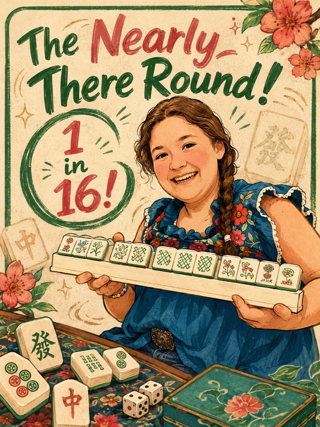 The Nearly There Round! 16 chances- One stunning mahjong set!