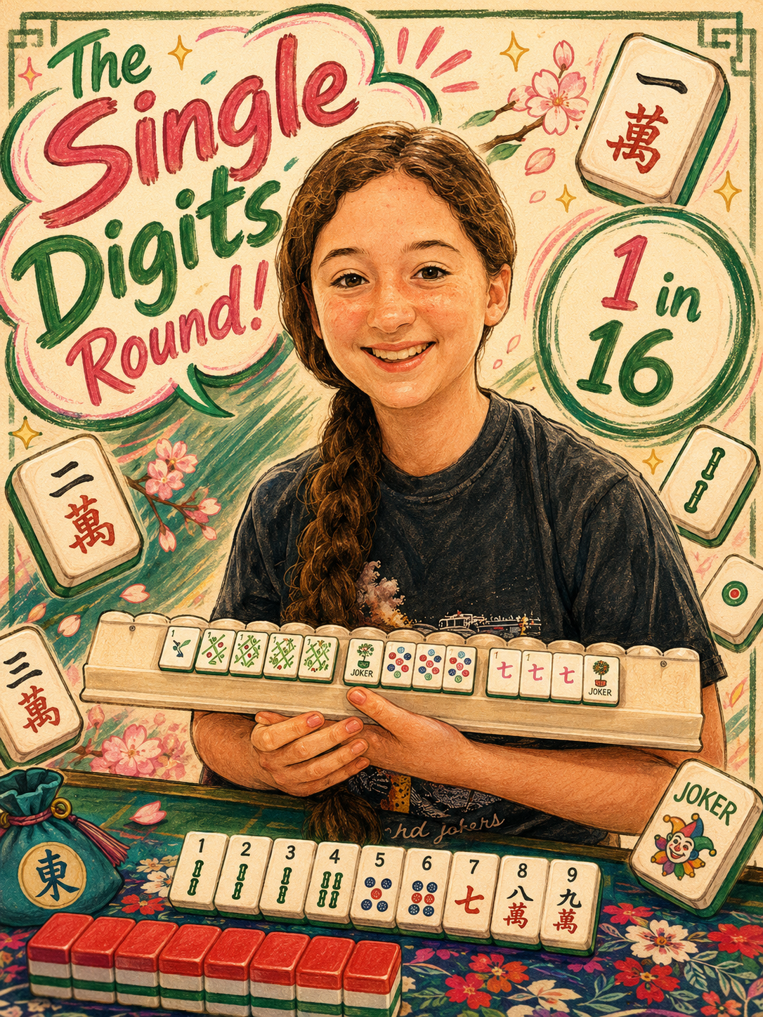 The 9 Days Away Round! 16 chances- One stunning mahjong set!