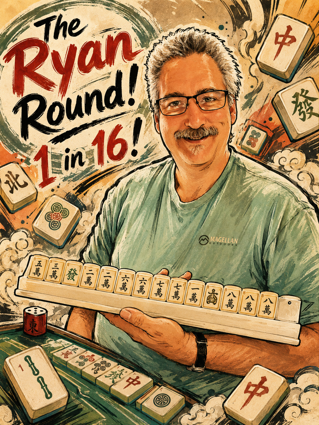 The Ryan Round! 16 chances- One stunning mahjong set!
