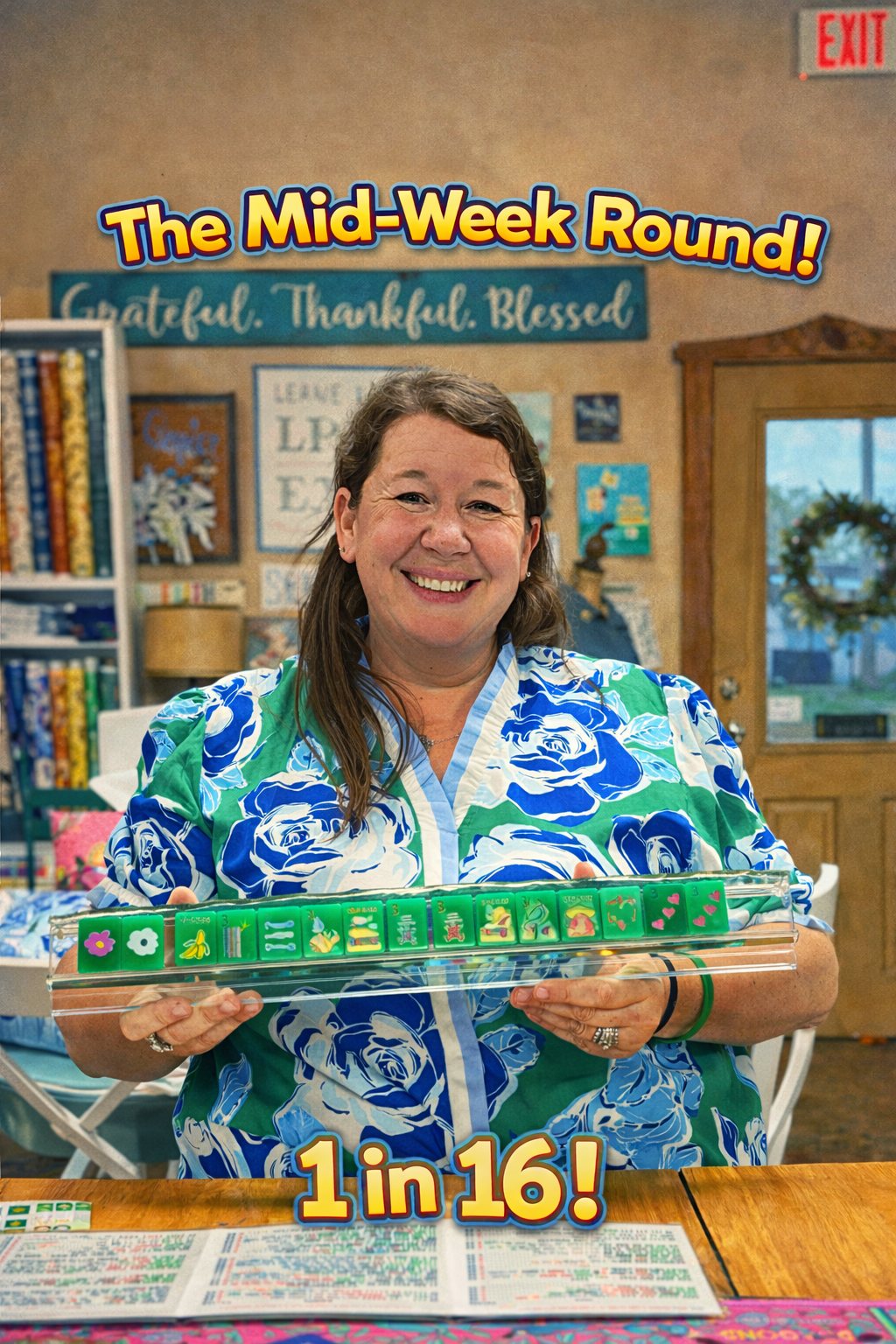 The Mid-Week Round! 16 chances- One stunning mahjong set plus a bonus ticket!