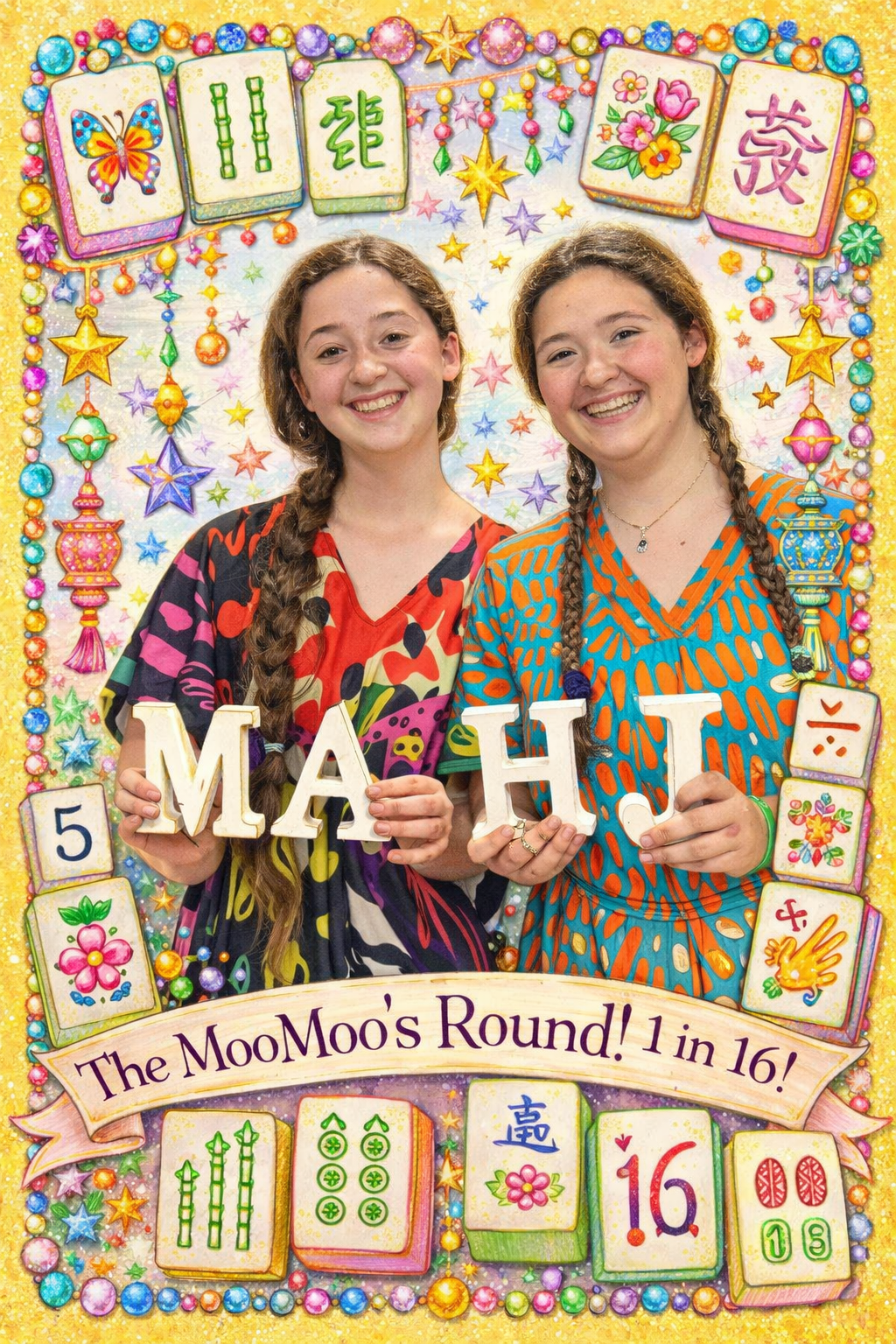 The MooMoo’s Round! 16 chances- One stunning mahjong set!