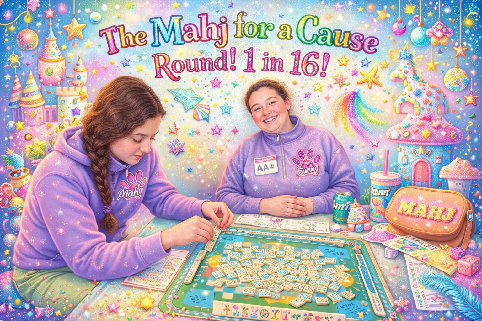 The Mahj for a Cause Round! 16 chances- One stunning mahjong set!