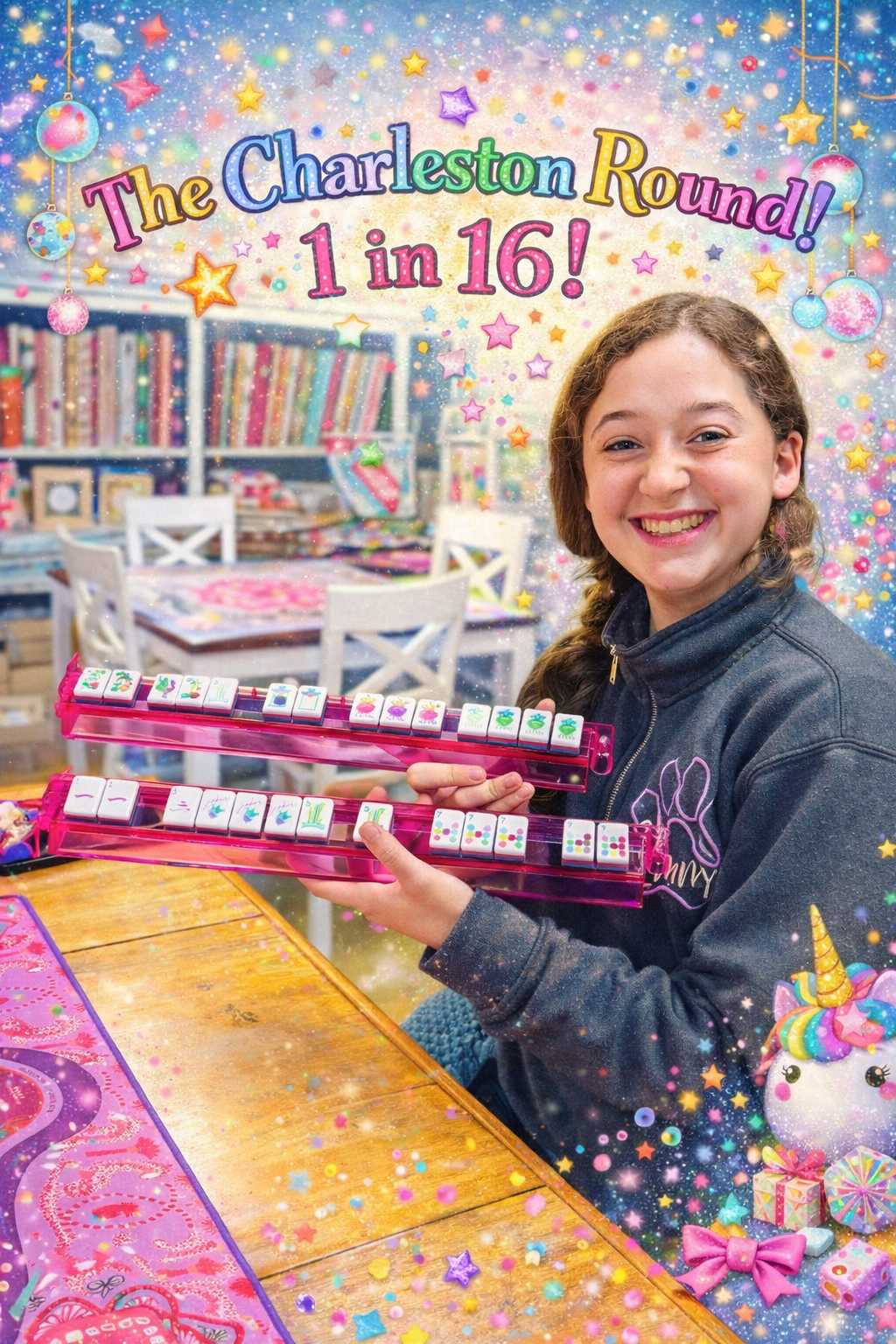 The Charleston Round! 16 chances- One stunning mahjong set!