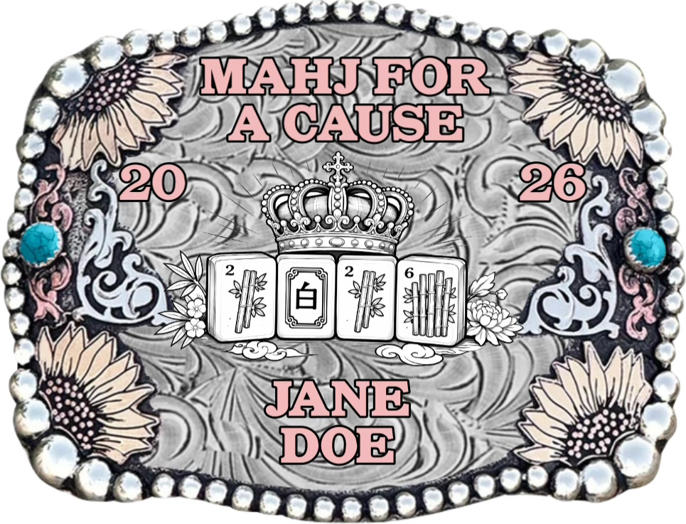 The ENCORE WINNER TAKES ALL Round! 16 chances- ONE stunning mahjong set, racks and championship belt buckle!