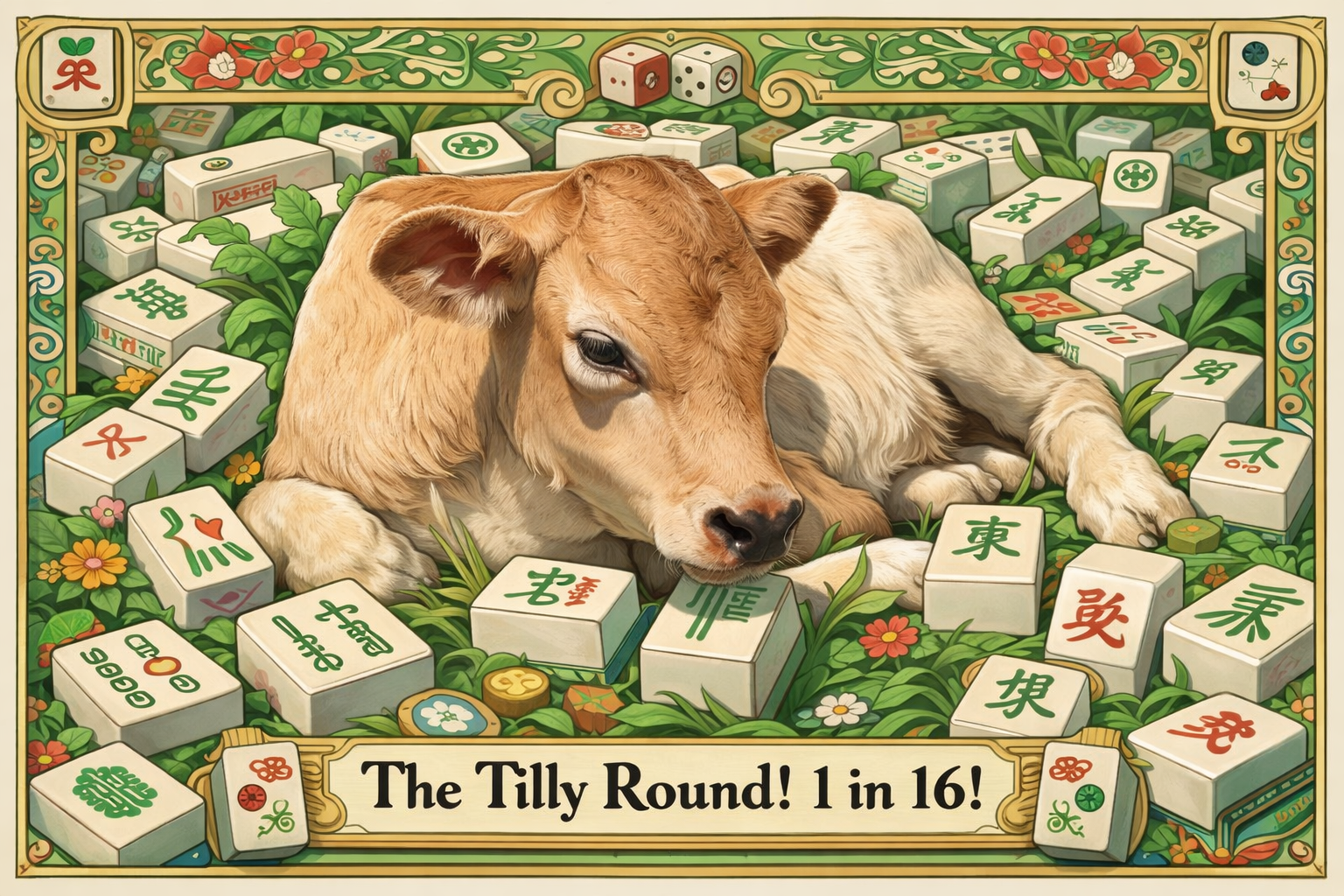 The Tilly Round! 16 chances- One stunning mahjong set!