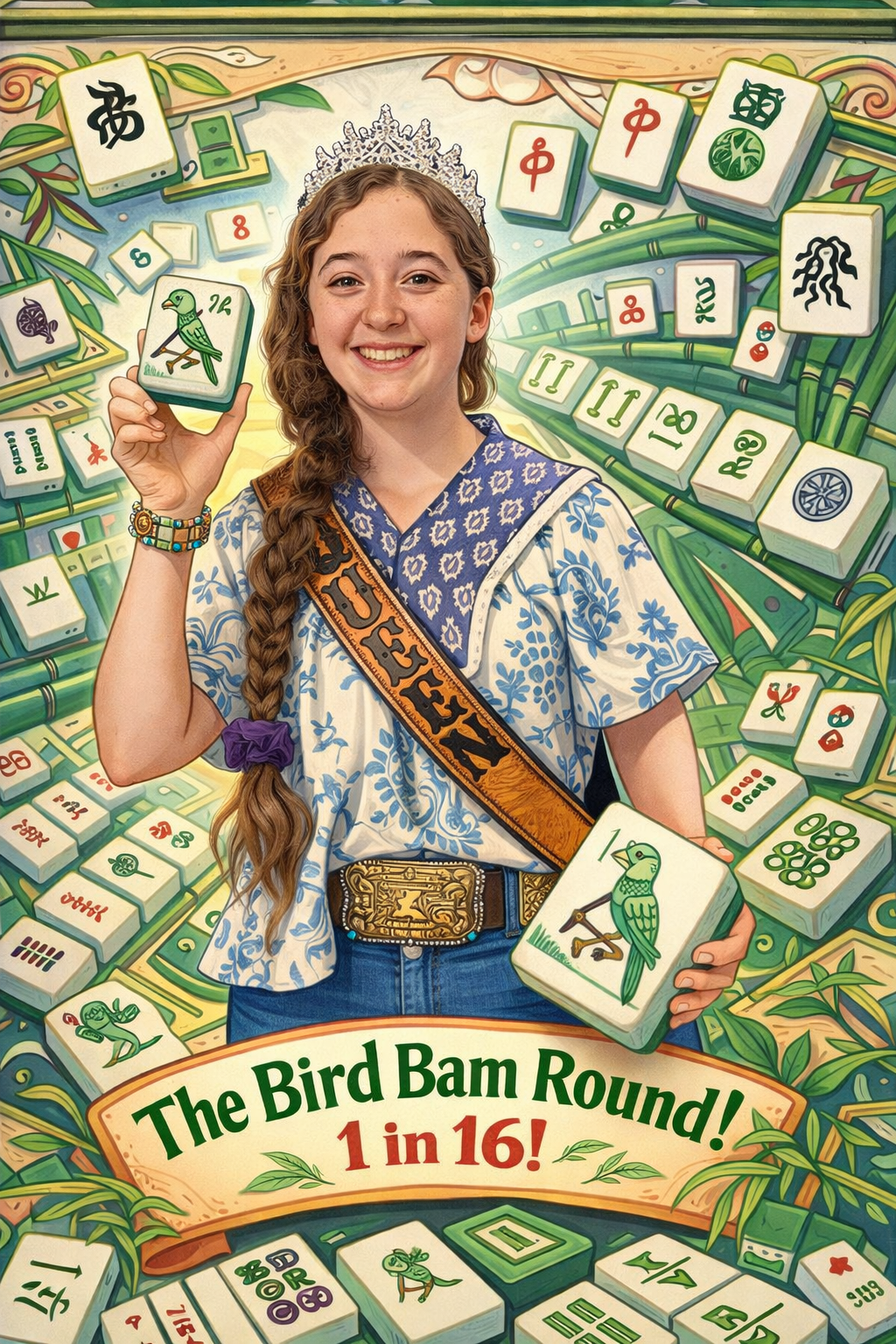 The Bird Bam Round! 16 chances- One stunning mahjong set!