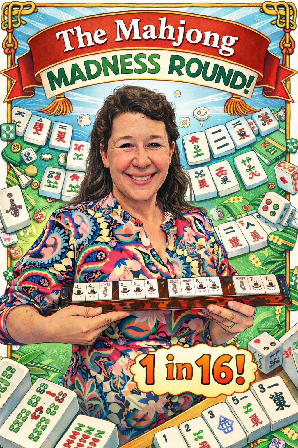 The Mahjong Madness Round! 16 chances- One stunning mahjong set!