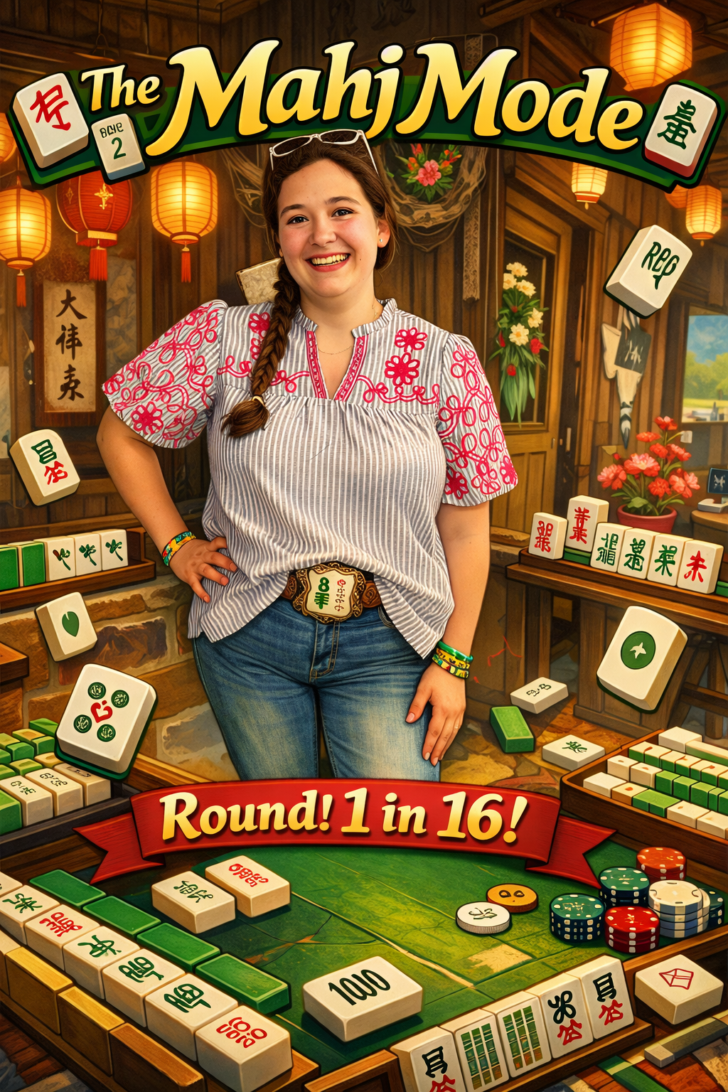 The Mahj Mode Round! 16 chances- One stunning mahjong set!