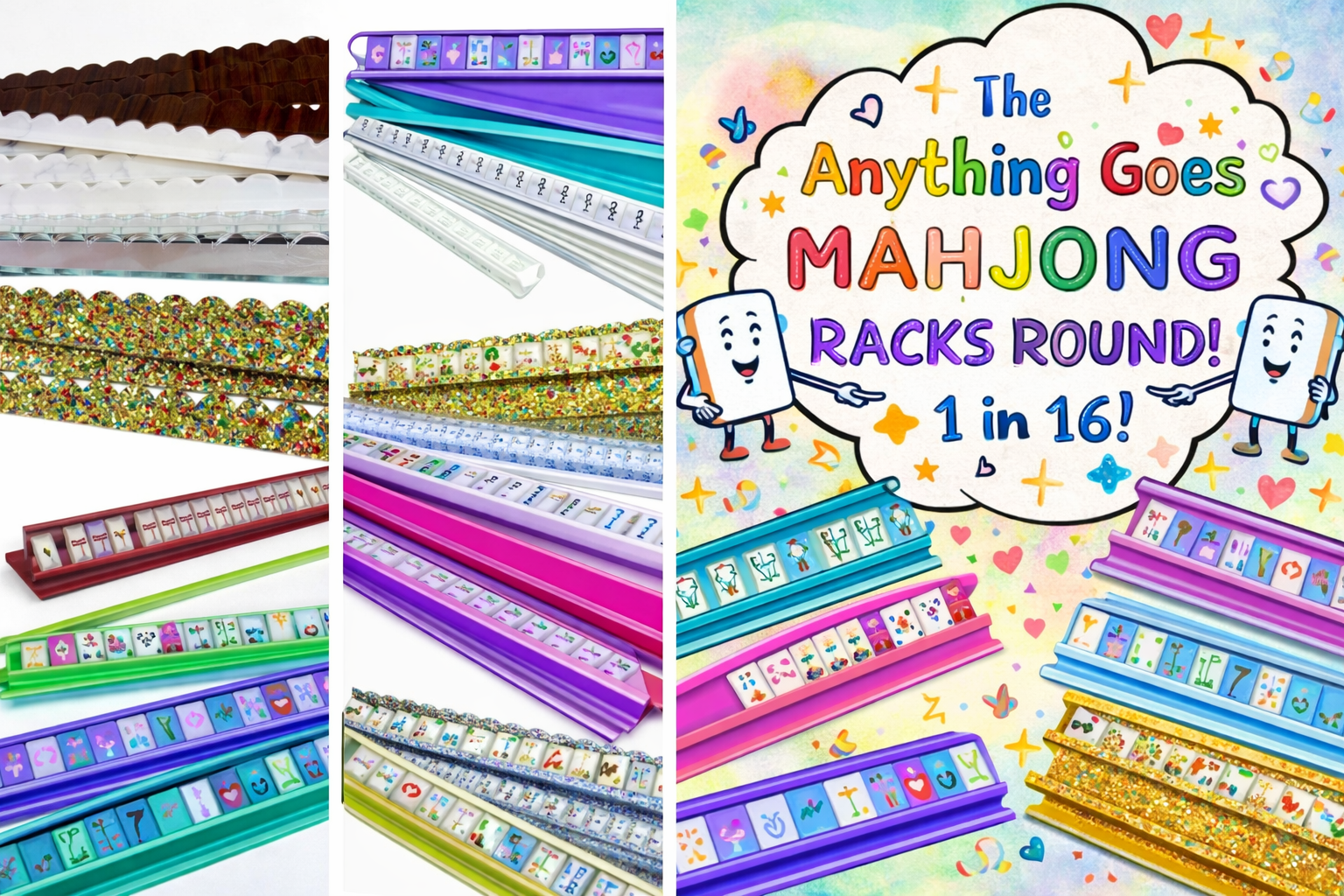 The Anything Goes Mahjong Racks Round! 16 Tickets- 1 Winner!