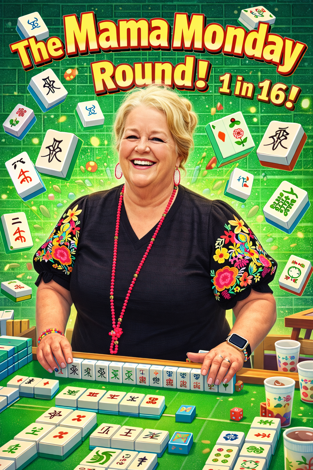 The Mama Monday Round! 16 chances- One stunning mahjong set!