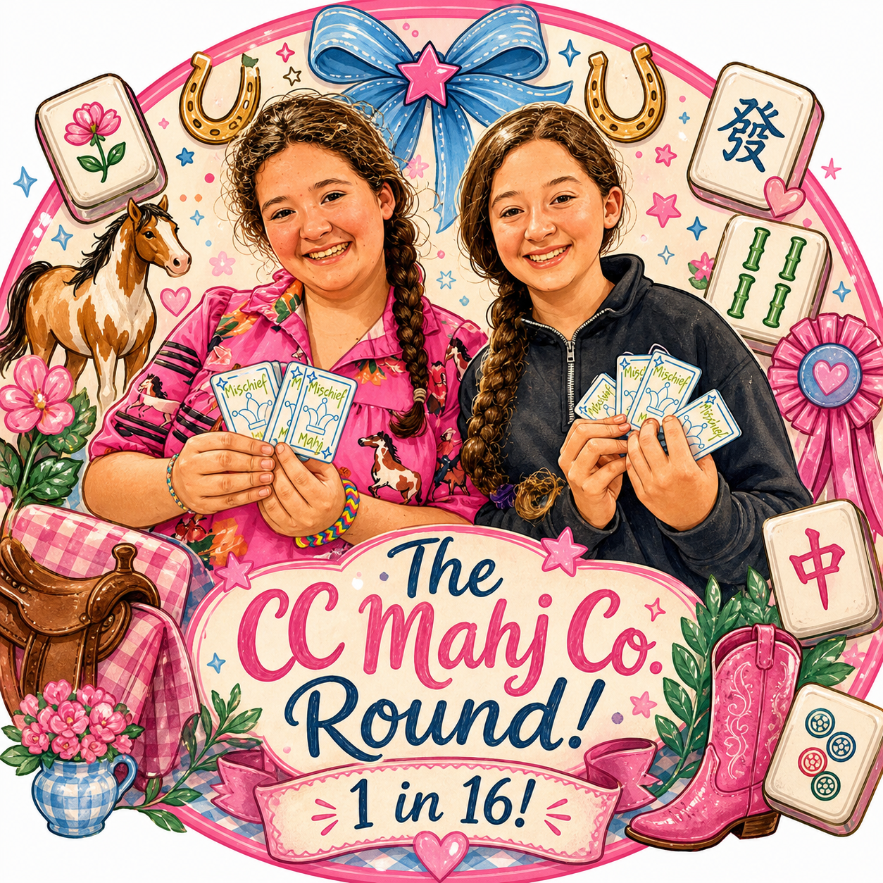 The CC Mahj Co. Round! 16 chances- One stunning mahjong set!