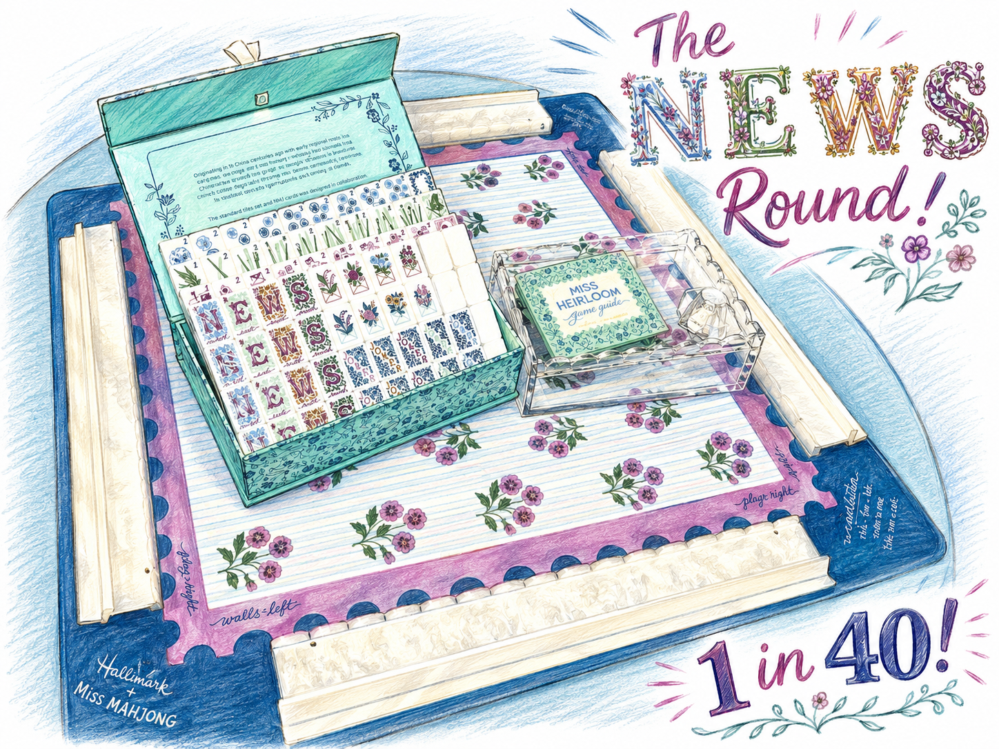 The NEWS Round! 40 chances- One stunning mahjong set!
