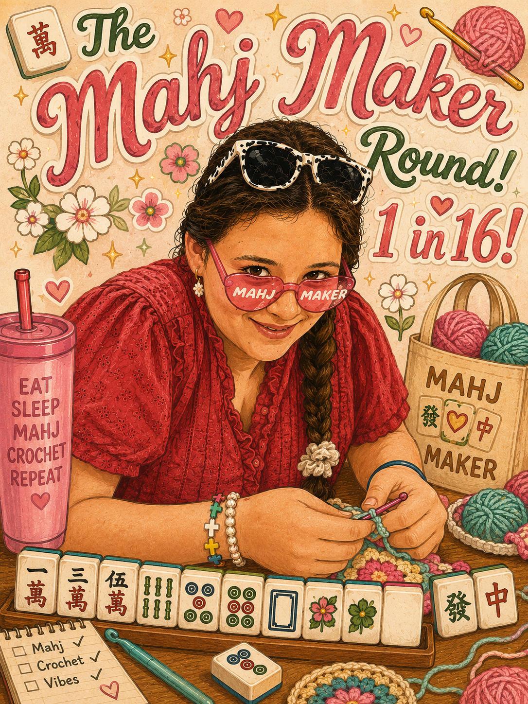 The Mahj Maker Round! 16 chances- One stunning mahjong set!