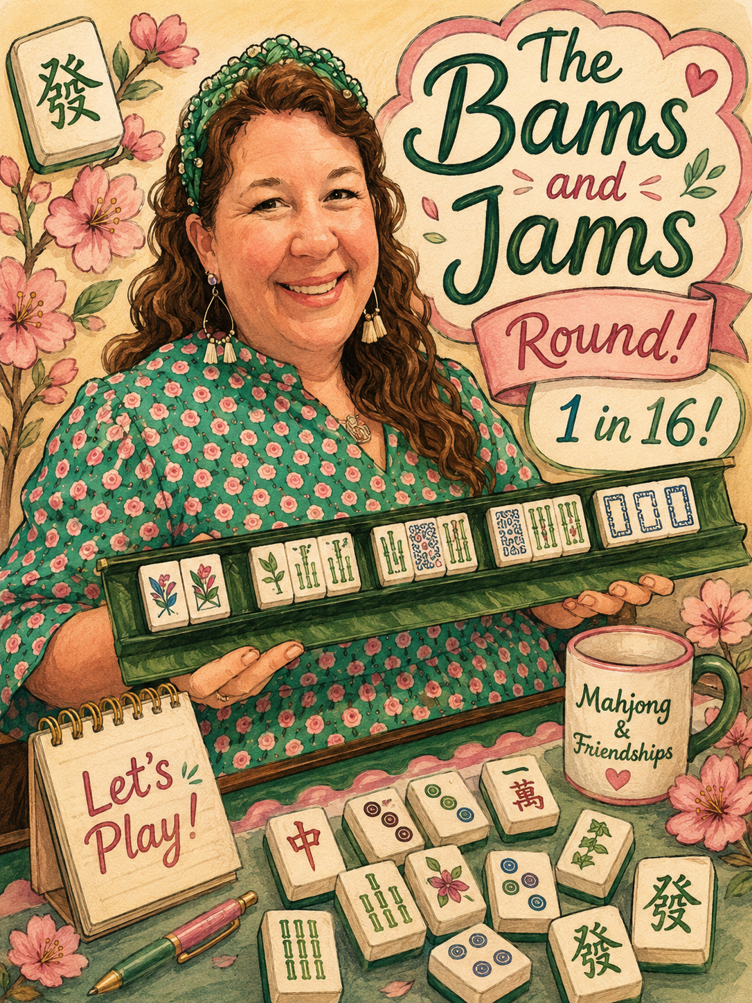 The Bams and Jams Round! 16 chances- One stunning mahjong set!