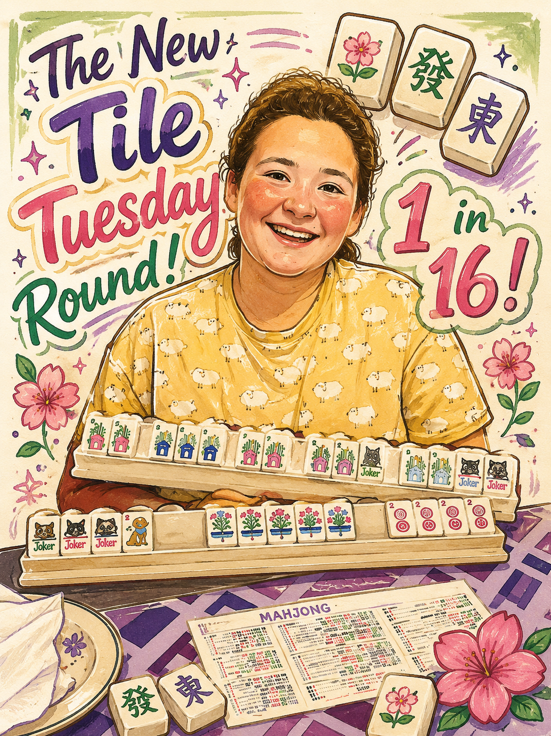 The New Tile Tuesday Round! 16 chances- One stunning mahjong set!