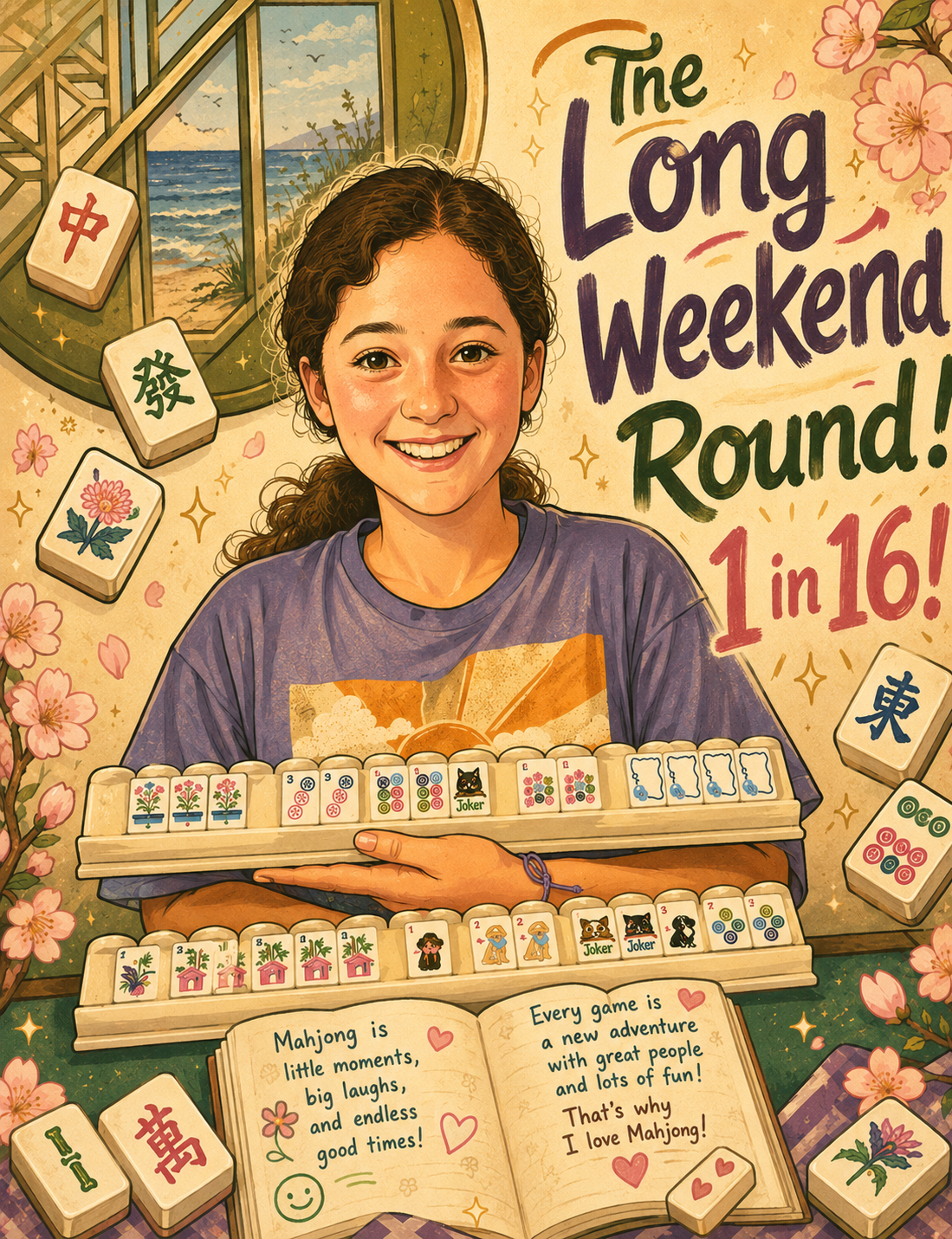 The Long Weekend Round! 16 chances- One stunning mahjong set!