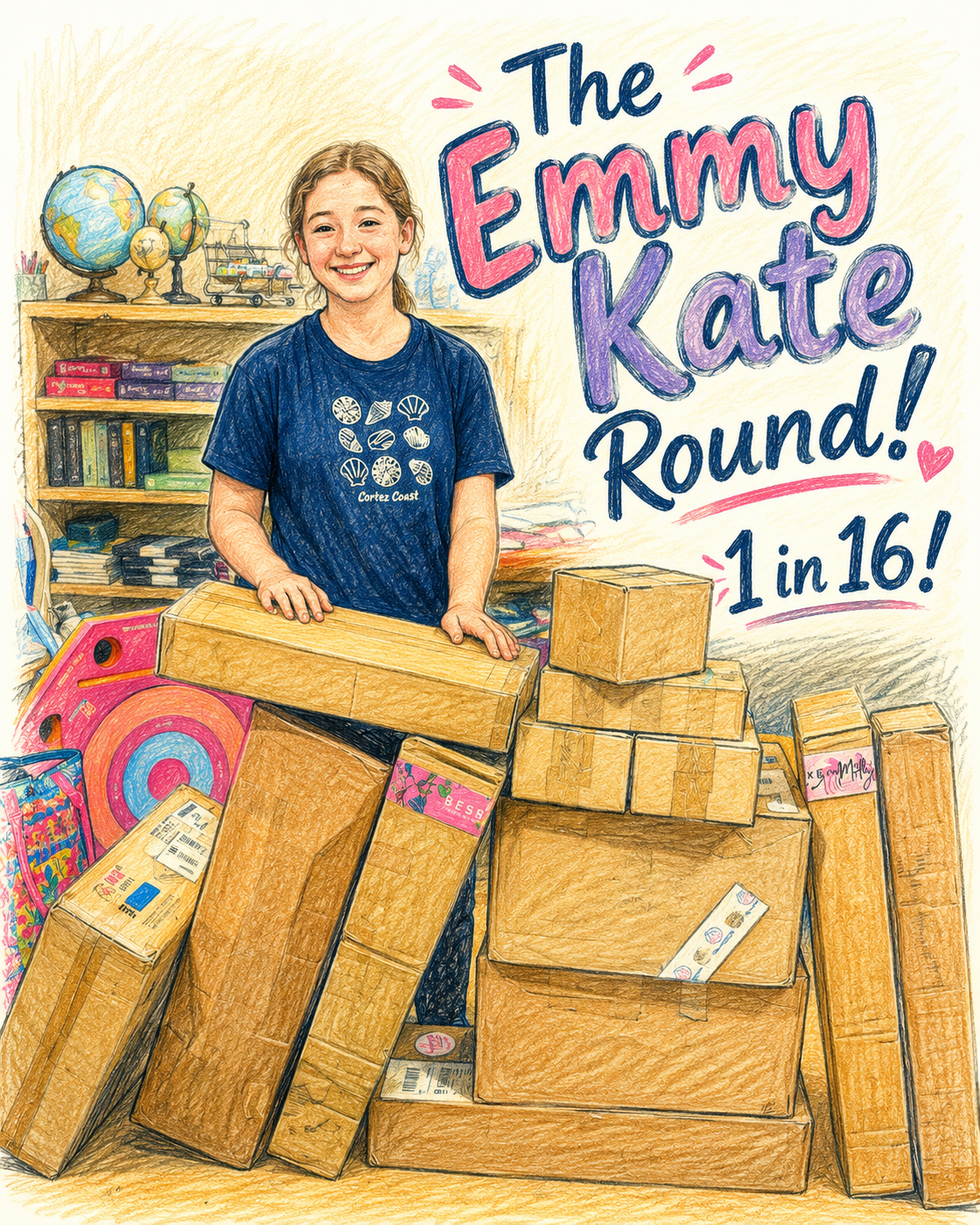 The Emmy Kate Round! 16 chances- One stunning mahjong set!