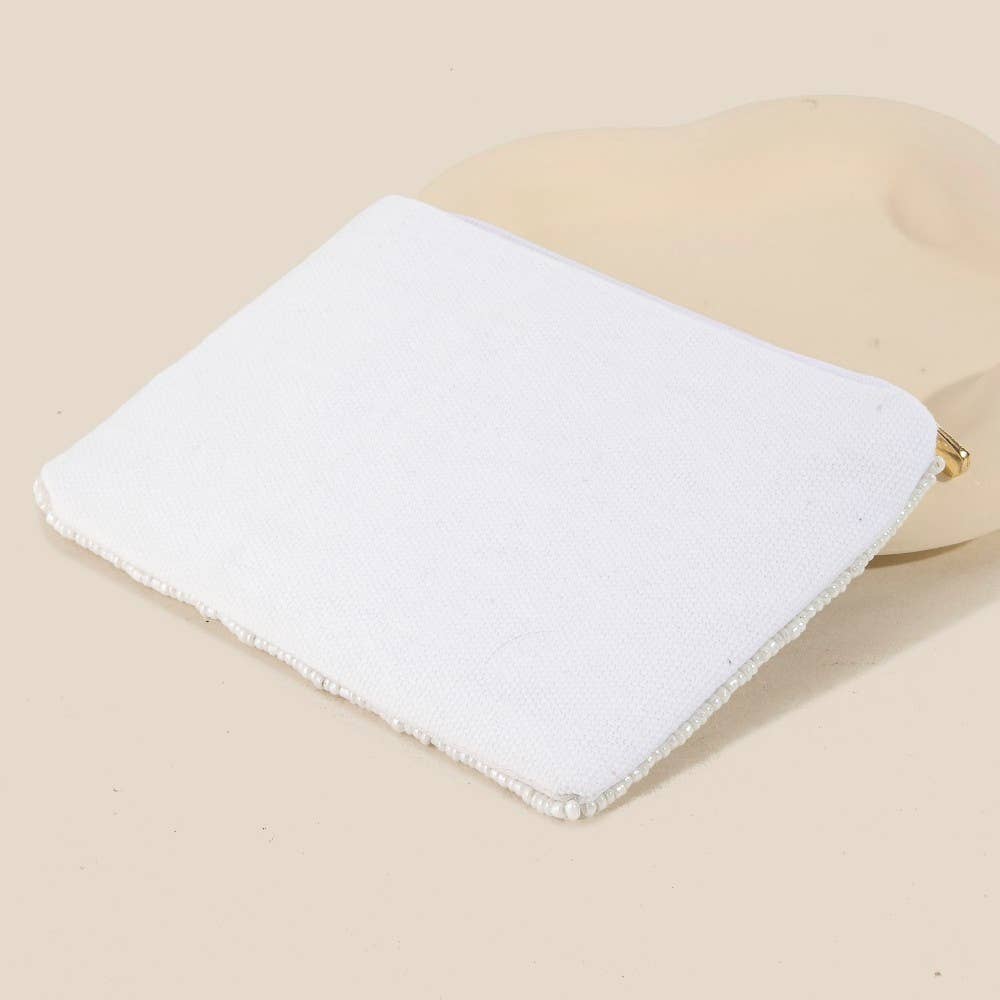 Mahjong Money Seed Beaded Coin Purse