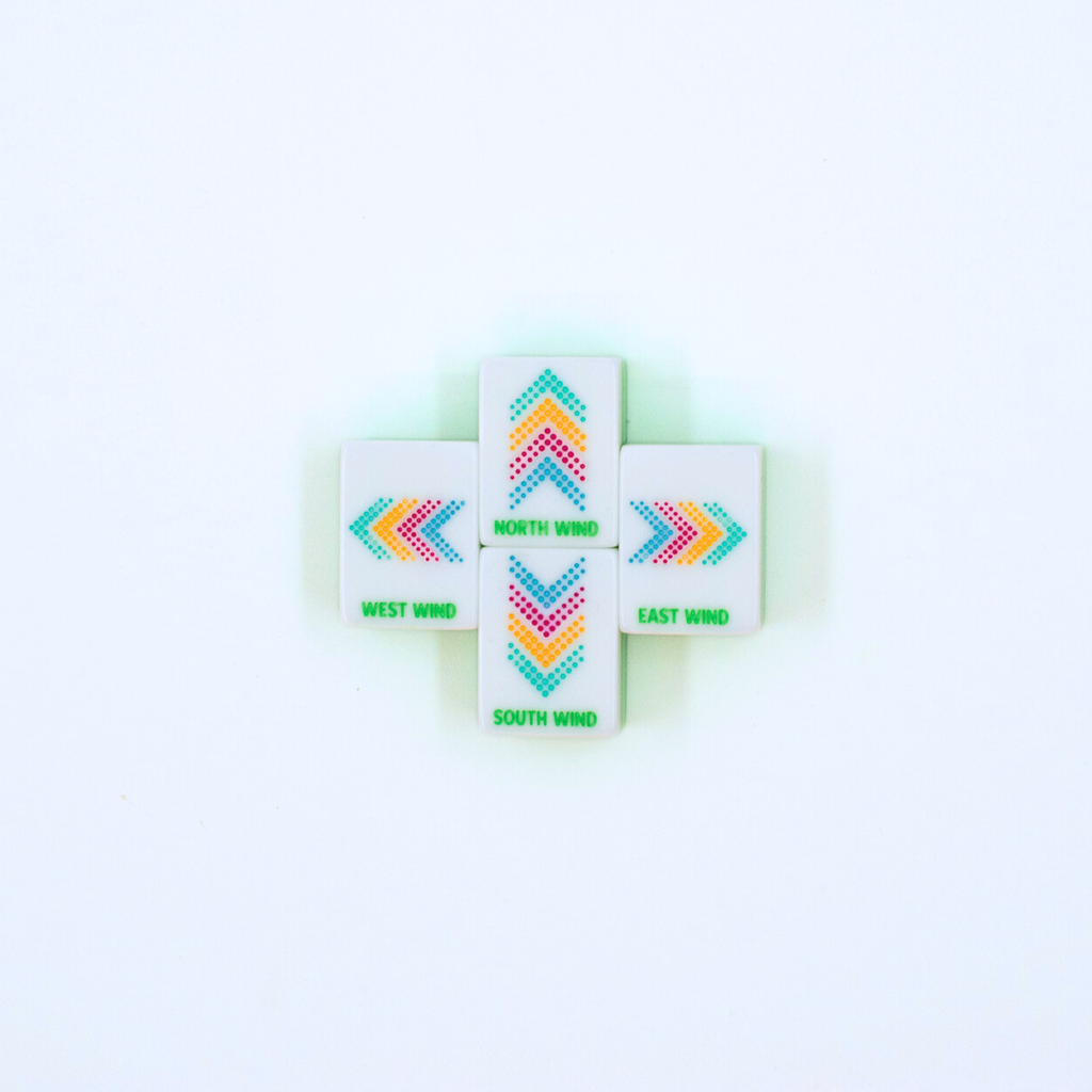 Crystal Confetti Lemon-Lime | Mahjong with a Sprinkle of Color and Joy | 1.25" x 0.9" x 0.7"